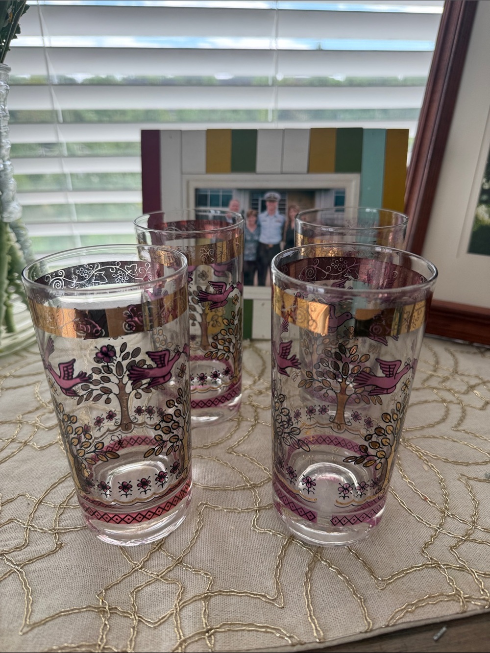 Gay Fad Garden of Allah / Tall Glasses - set of 4